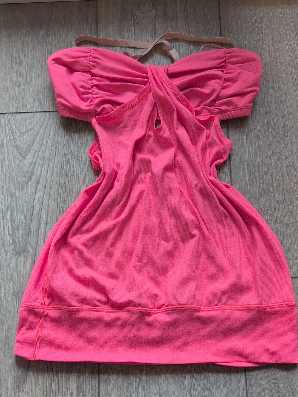 lululemon athletica Neon Pink Twist-Back Tank